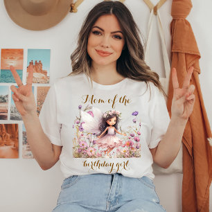 Lavendelälva vildblomma mamma till födelsedagsflic t shirt