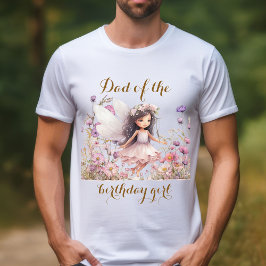 Lavendelälva vildblomma Pappa till födelsedagsflic T Shirt