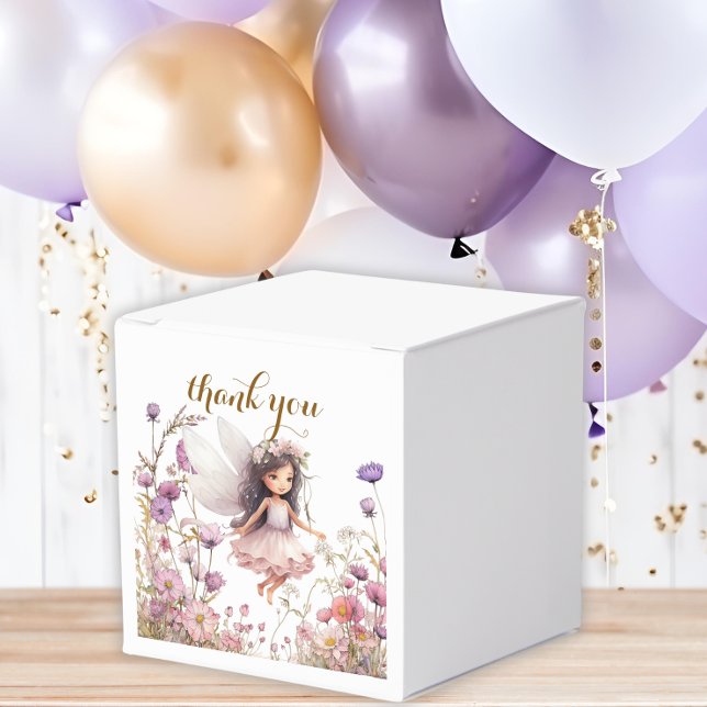 Lavendelälva vildblomma pixie födelsedag presentaskar (Skapare uppladdad)