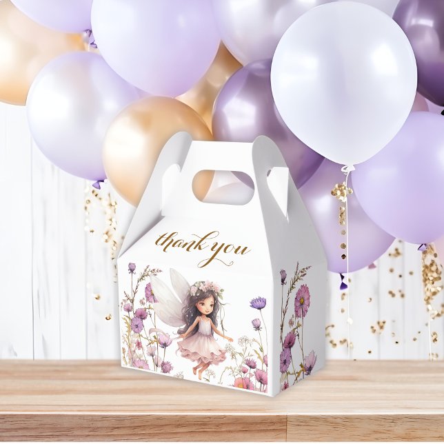 Lavendelälva vildblomma pixie födelsedag presentaskar (Skapare uppladdad)
