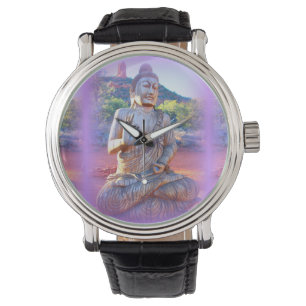 lavendelaura buddha armbandsur