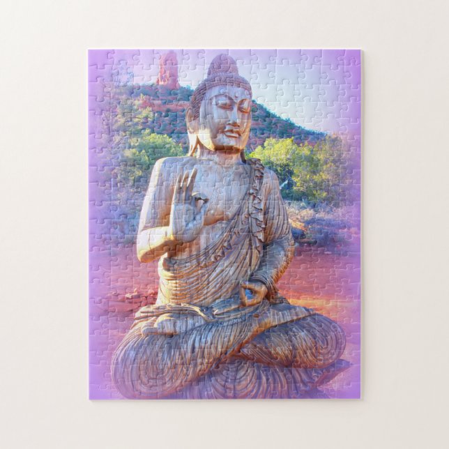 lavendelaura Buddha Pussel (Vertikal)
