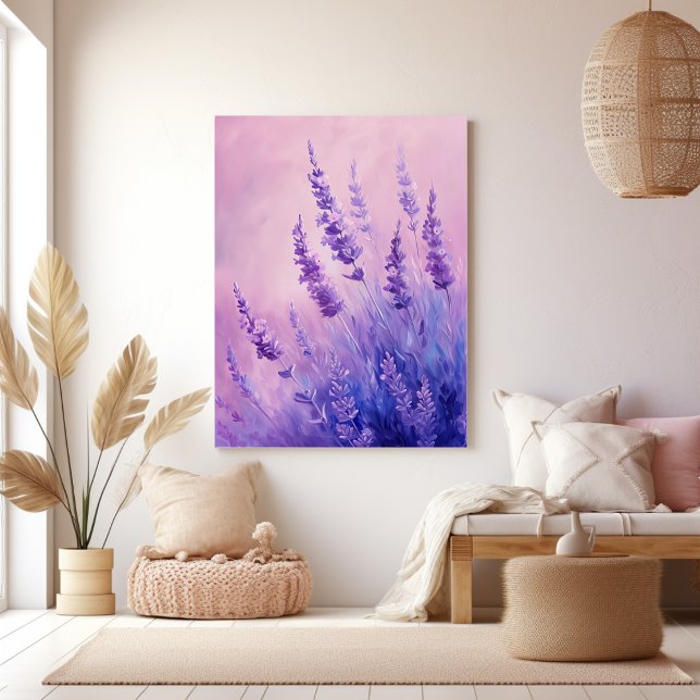 Lavendelbilder Illustration Canvastryck (Skapare uppladdad)