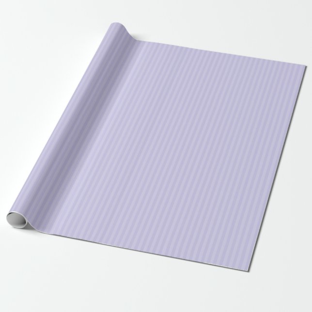 Lavendelblå randig presentpapper (Utrullad)