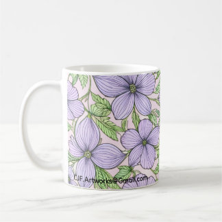 Lavendelblomma Blommig Kaffemugg
