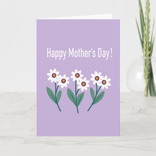 Lavendelblomma Mors Kort (Framsida)