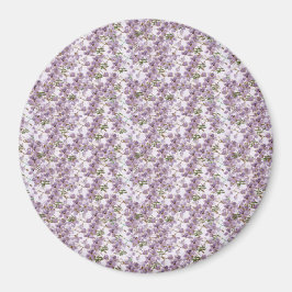 Lavendelblomma Vattenfärg Magnet