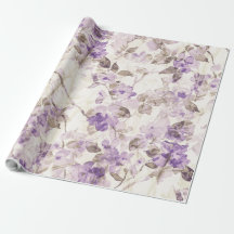 Lavendelblommig inslagspapper | Elegant lila Bo