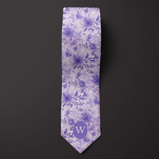 Lavendelblommig Monogram Slips (Skapare uppladdad)