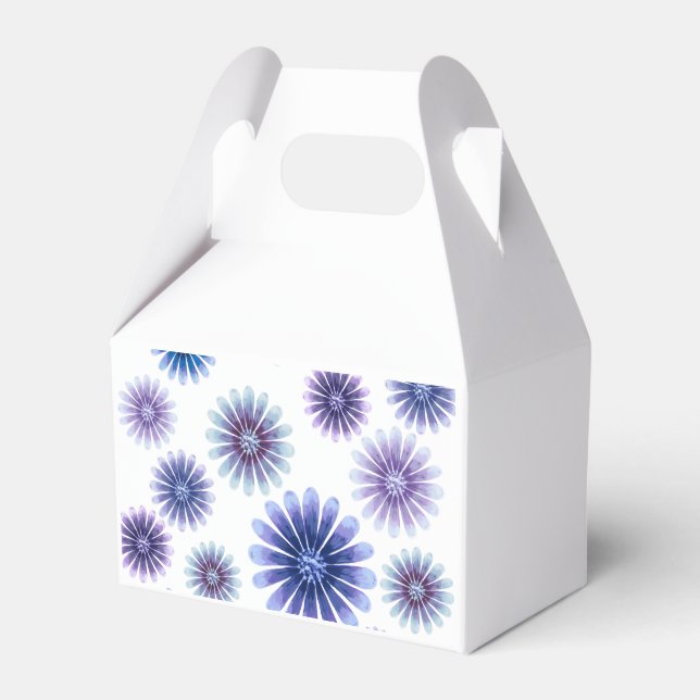 Lavendelblommig presentbox presentaskar (Framsidan Sidan)