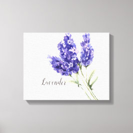 Lavendelblommor Akvarell Canvastryck