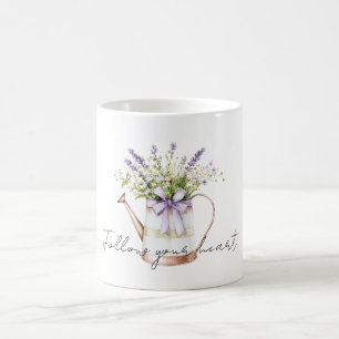 Lavendelblommor Bow Kaffemugg