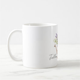 Lavendelblommor Bow Kaffemugg