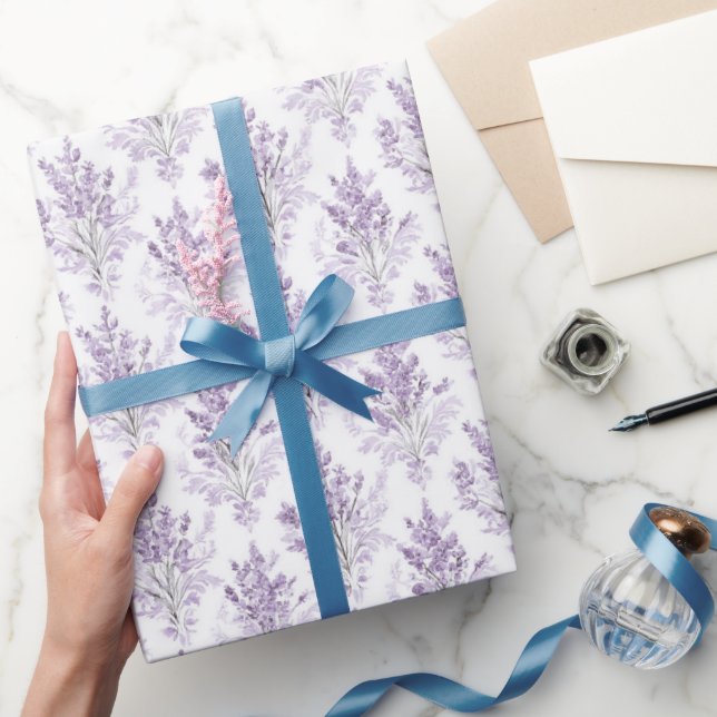 Lavendelblommor Födelsedag Presentpapper (Gifting)