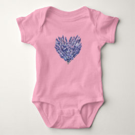 Lavendelblommor Hjarta T Shirt