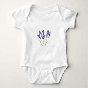 Lavendelblommor lila akvarell blommig natur t-shirt