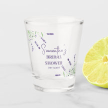 Lavendelblommor Lila Akvarell Bröllopsdusch