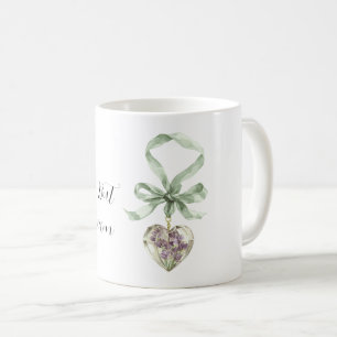 Lavendelblommor Livet är en dröm Hjärtmintband Kaffemugg