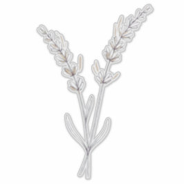 Lavendelblommor - minimalistisk fin linje klistermärken