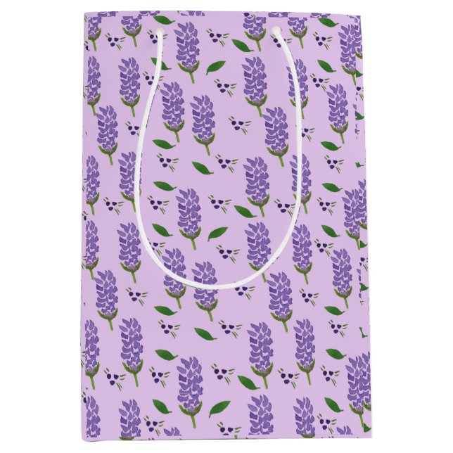 Lavendelblommor på en violett bakgrund (Framsidan)