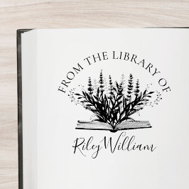 Lavendelblomning från bokningsplattan Bok Stämpel