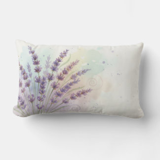 Lavendelblomsterbukett Lumbarkudde