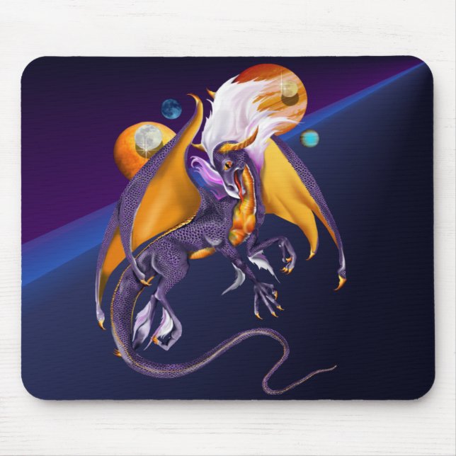 Lavendeldrake Mousepad Musmatta (Framsidan)