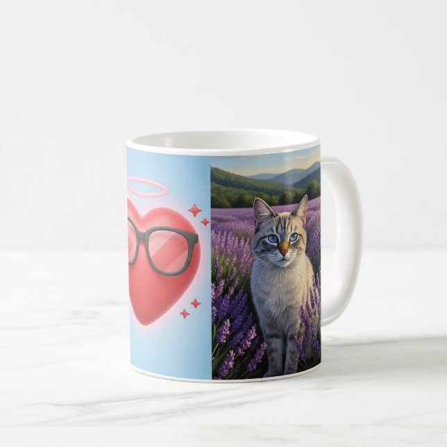 Lavendeldrömmar: En blick av serenitet Kaffemugg (Framsida höger)