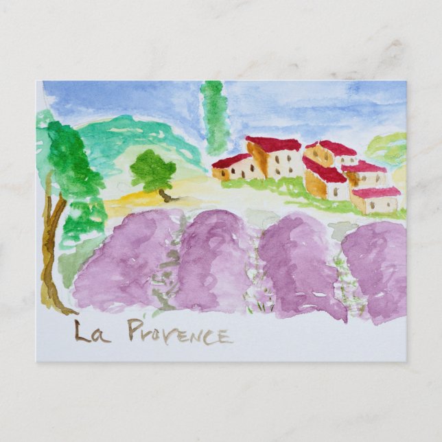 Lavendelfält Abbaye de Senanque | Provence Vykort (Framsida)