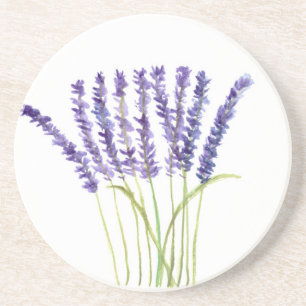 Lavendelfärgning, lila blommor underlägg sandsten