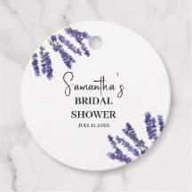 Lavendelflöden Lila Akvarell Bröllopsdusch