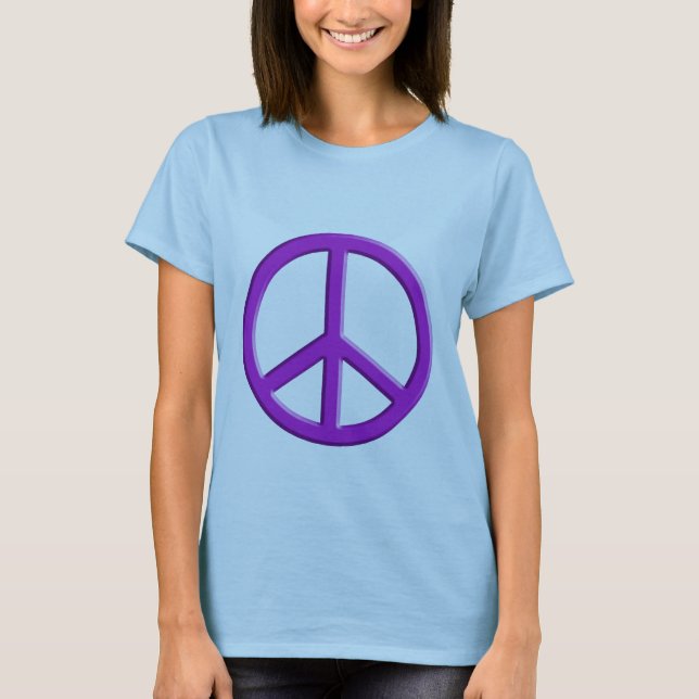 Lavendelfredstecken T-shirt (Framsida)