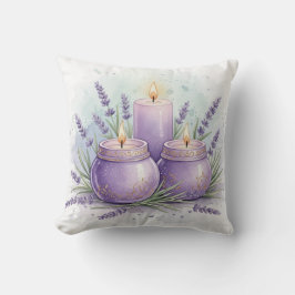 Lavendelljus - Spa-rumsdekoration Kudde