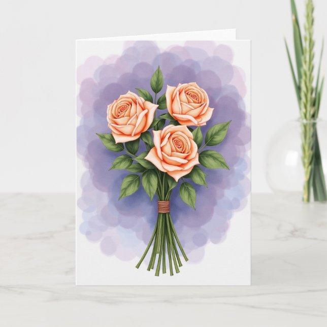 Lavendelmoln Blommor Kort (Framsida)