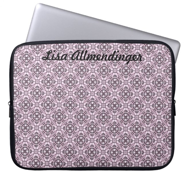 Lavendelmönsterelektronik hänger lös laptop sleeve (Framsidan)