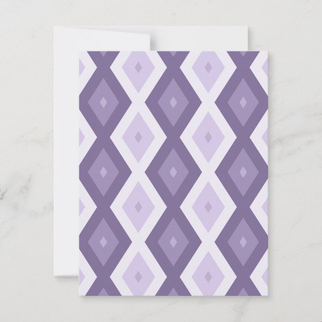 Lavendelns diamant mönster OSA kort (Framsida)