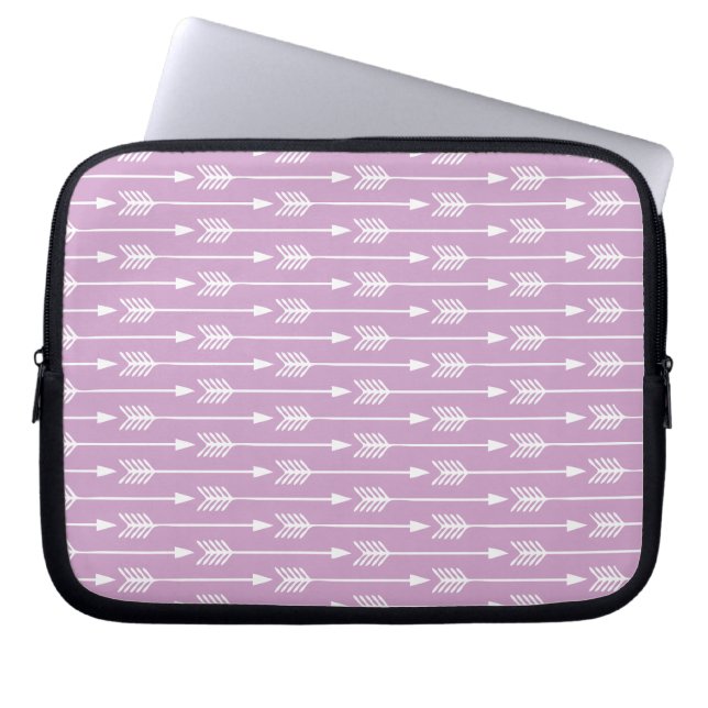 Lavendelpilmönster Laptop Fodral (Framsidan)