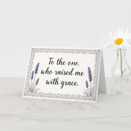 Lavendelram Uppfostrade Mig Med Grace Mamma Kort