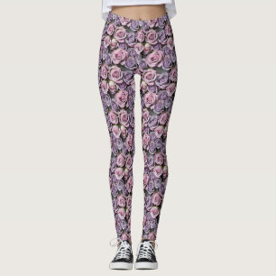 Lavendelrosor med mjuk lila och rosa leggings