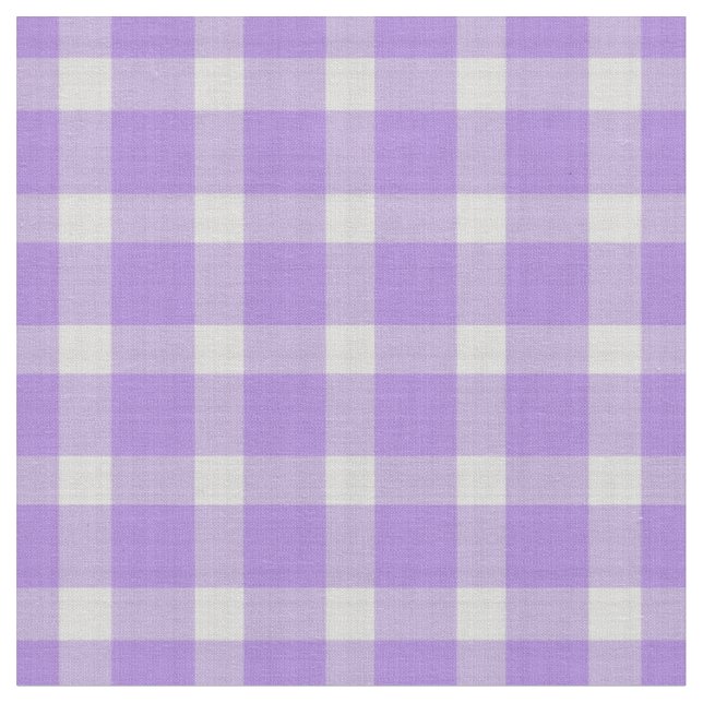 Lavendelrutan gingham  tyg (Närbild)