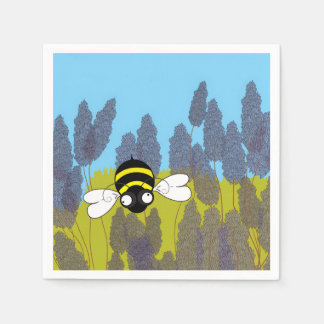 Lavendelservetter för cocktail pappersservett