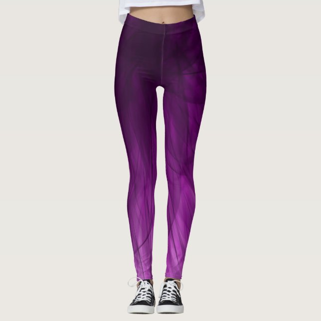 Lavendelspiral - damasker leggings (Framsida)