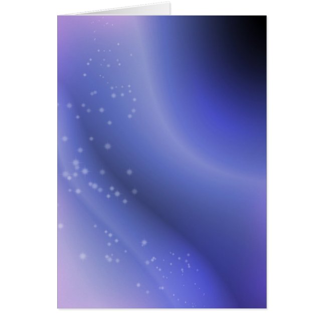 Lavendelstjärnor (porträtt) hälsningskort (Framsidan)