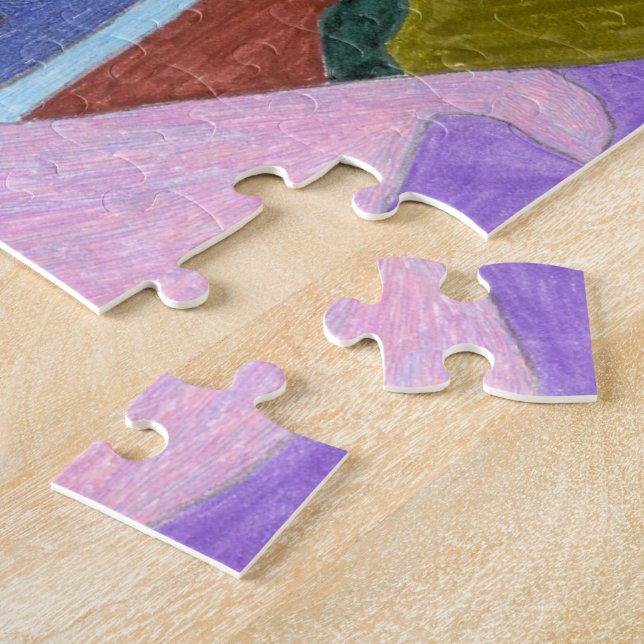 "Lavender" Abstrakt Art Pussel (Sidan)