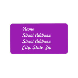 Lavender Adress Sticker Adressetikett