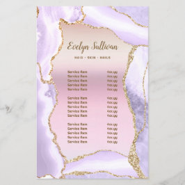 Lavender agate pearlescent foil pris list flyget flygblad