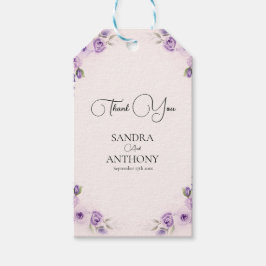 Lavender and Blush Rose Wedding Presentetikett