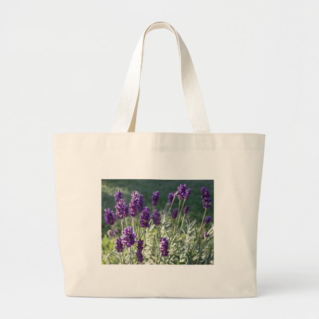 Lavender and Sunlight Tote Bag Jumbo Tygkasse (Framsidan)