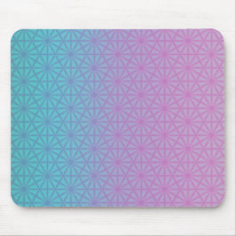 Lavender and teal geometric mouse pad musmatta