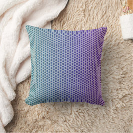 Lavender and teal gradient throw pillow kudde